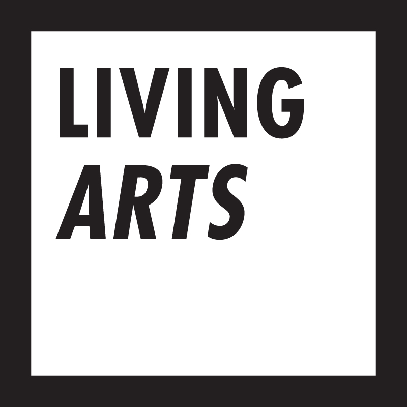 Logo for "LIVING ARTS"