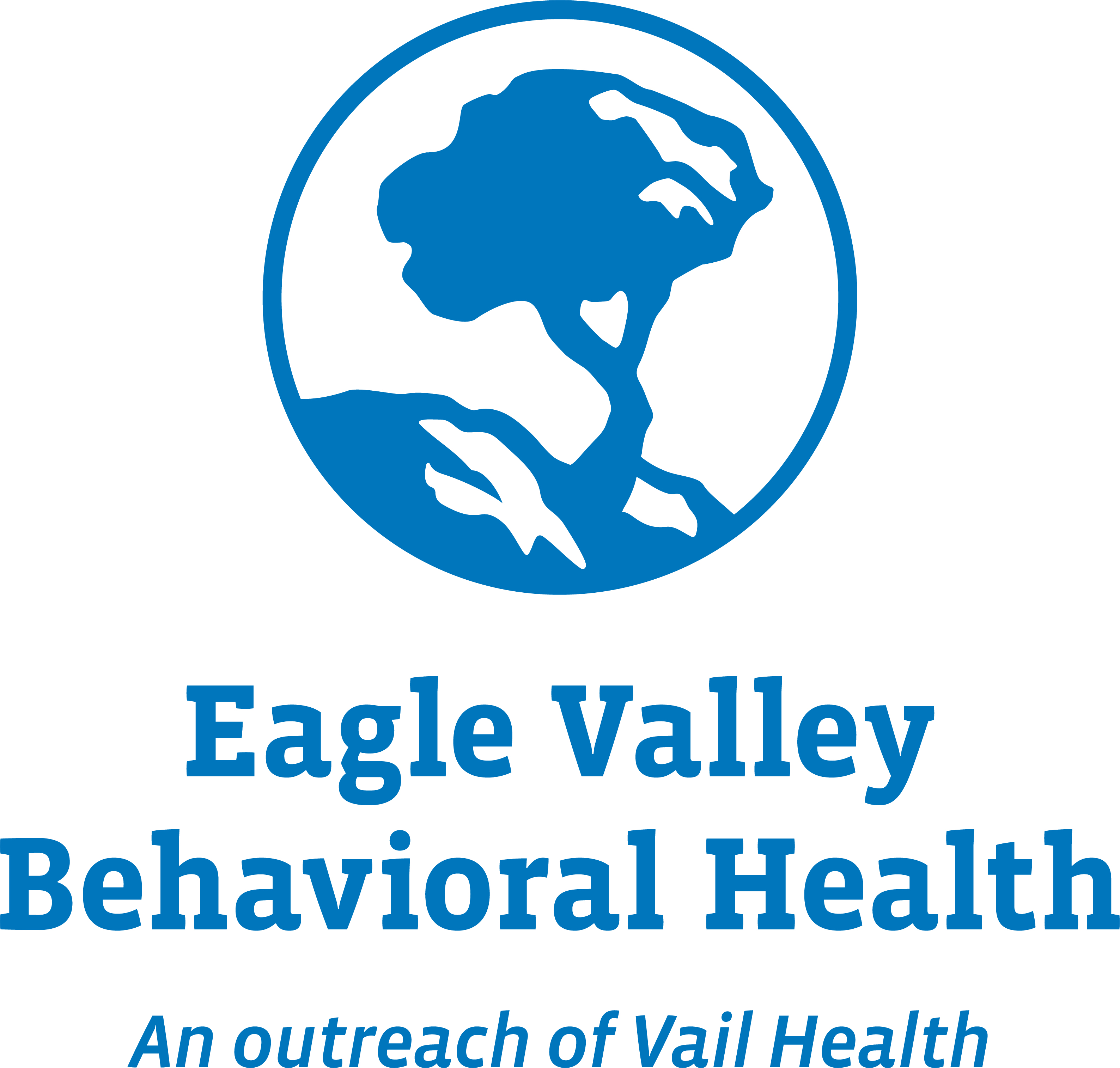 Logo for "EAGLE VALLEY MENTAL HEALTH"
