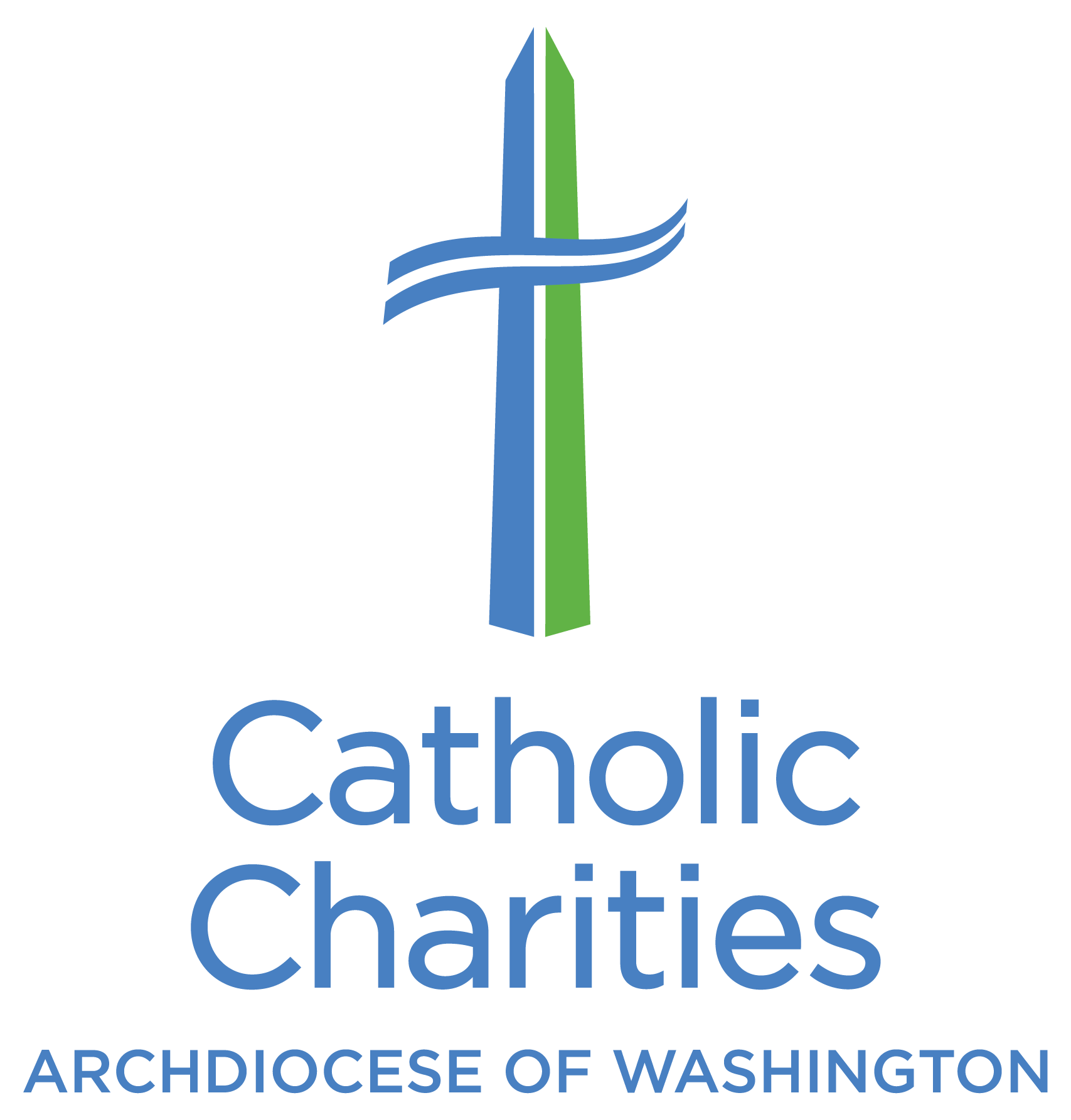 Logo for "CATHOLIC CHARITIES OF THE ARCHDIOCESE OF WASHINGTON"
