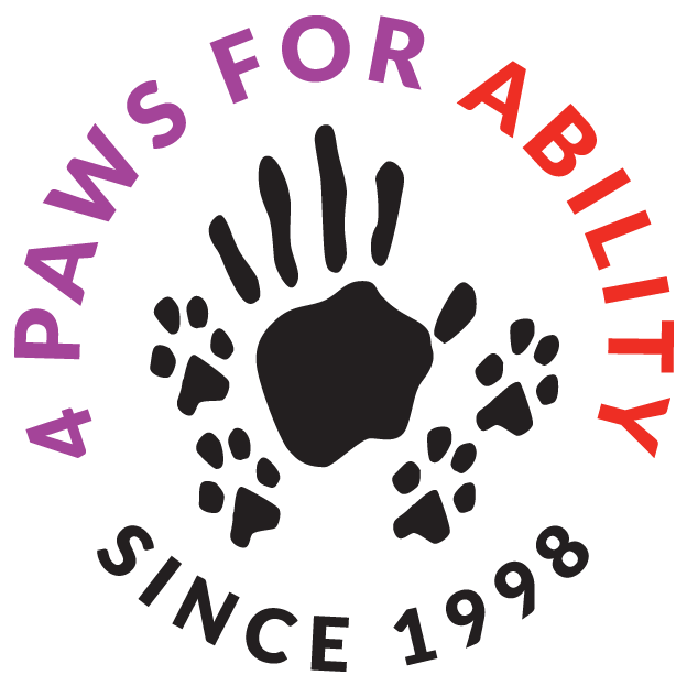 Logo for "4 PAWS FOR ABILITY INC"