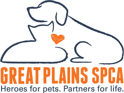 Logo for "GREAT PLAINS SPCA"