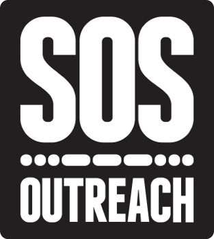 Logo for "SOS OUTREACH"