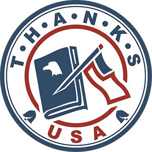 Logo for "THANKS USA"