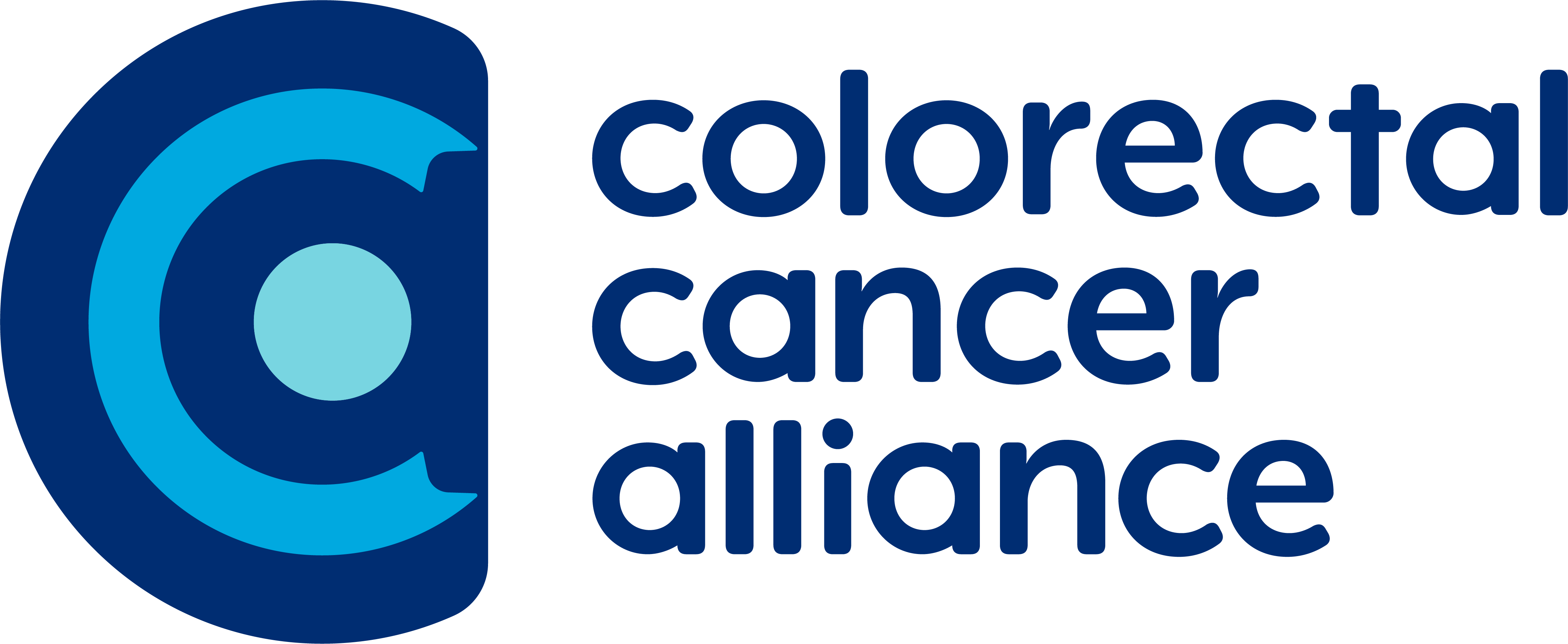 Logo for "COLORECTAL CANCER ALLIANCE"
