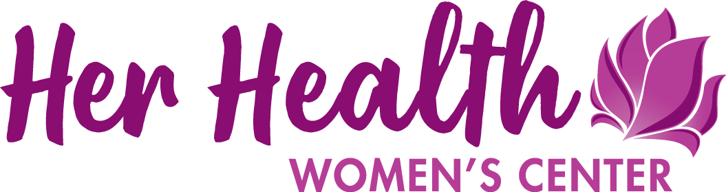 Logo for "HER HEALTH WOMENS CENTER"