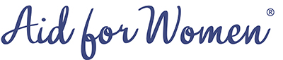 Logo for "AID FOR WOMEN INC"