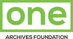 Logo for "ONE ARCHIVES FOUNDATION"