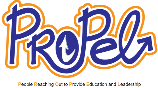 Logo for "PROPEL INC"