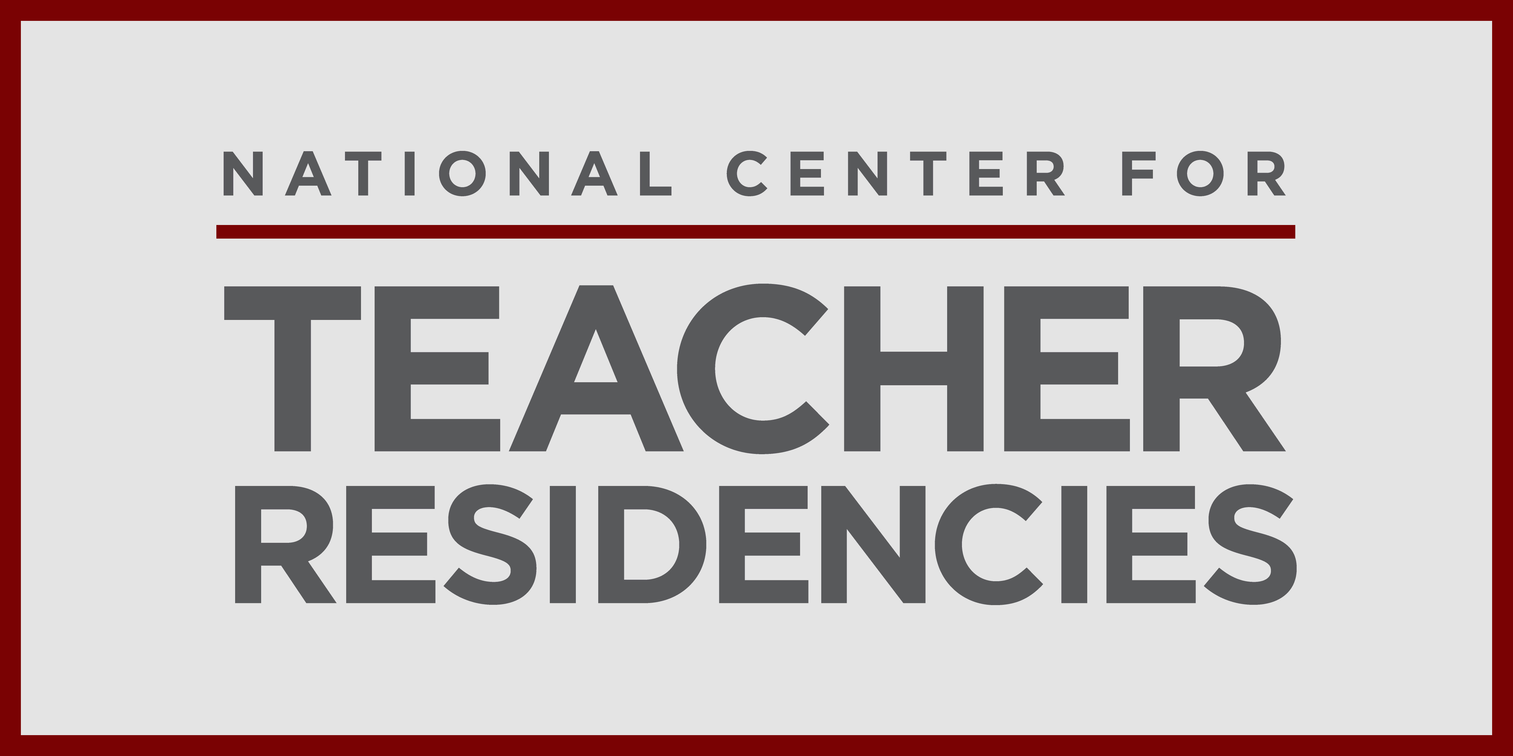 Logo for "NATIONAL CENTER FOR TEACHER RESIDENCIES"