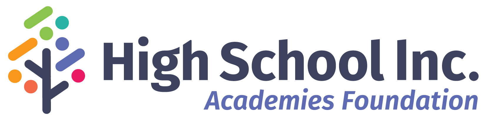 Logo for "HIGH SCHOOL INC ACADEMIES FOUNDATION"