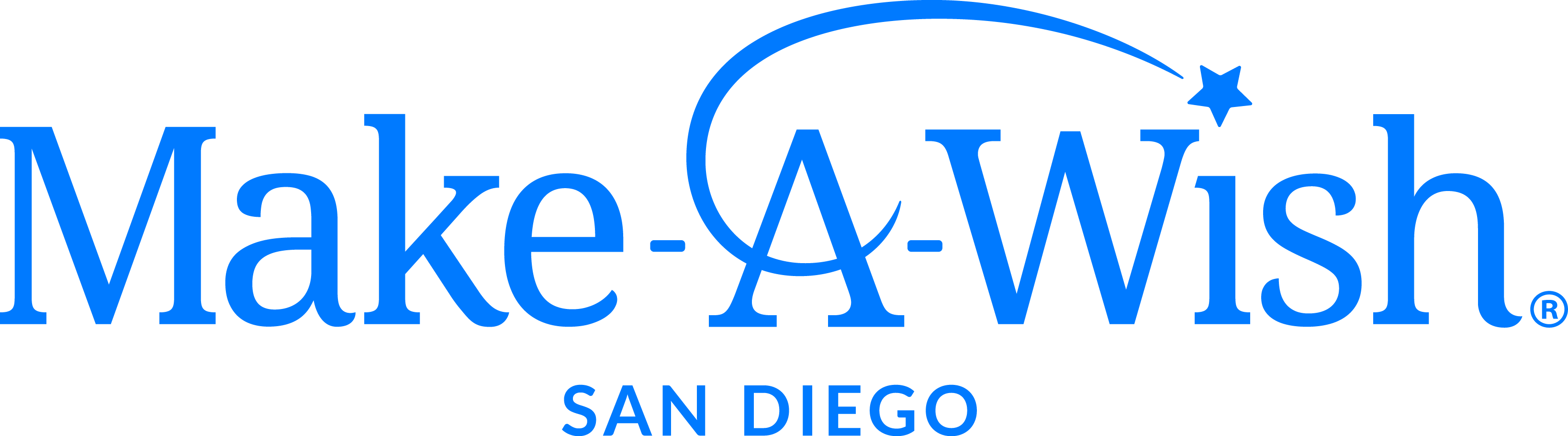 Logo for "MAKE-A-WISH FOUNDATION OF SAN DIEGO"