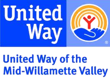 Logo for "UNITED WAY OF THE MID-WILLAMETTE VALLEY"