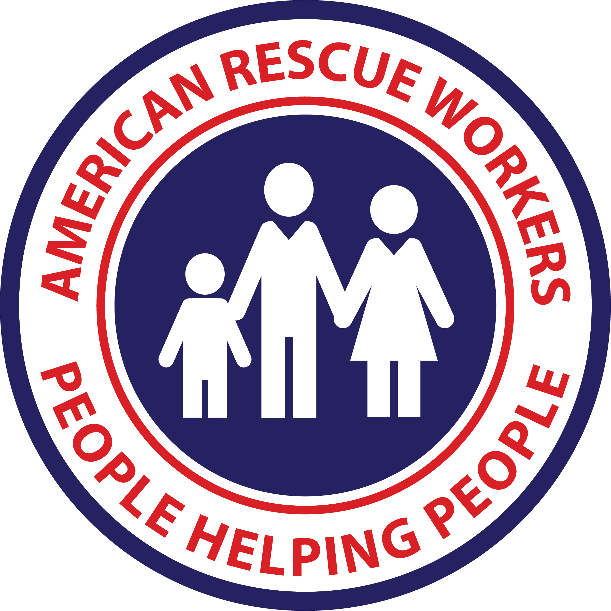 Logo for "AMERICAN RESCUE WORKERS INC"
