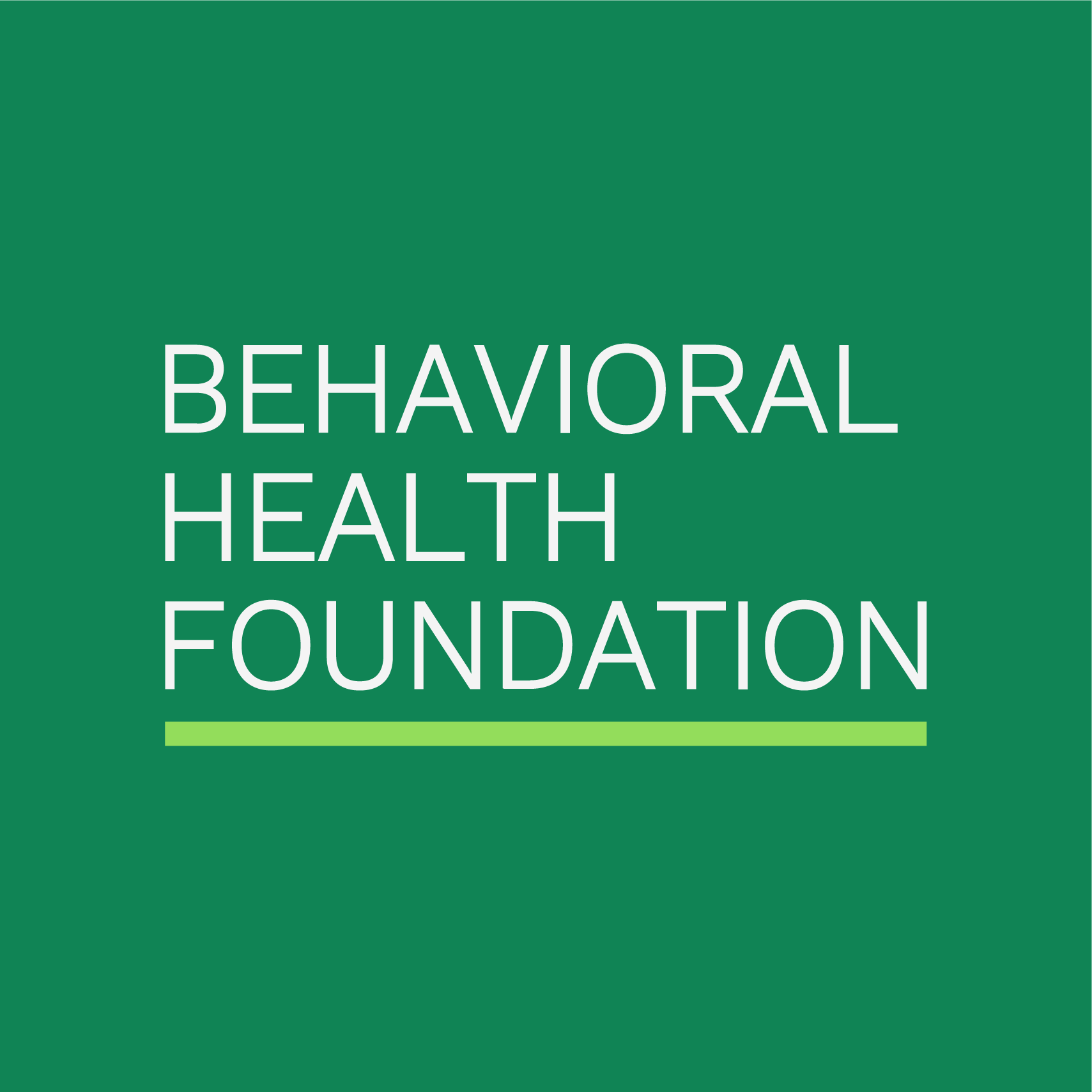 Logo for "BEHAVIORAL HEALTH FOUNDATION"