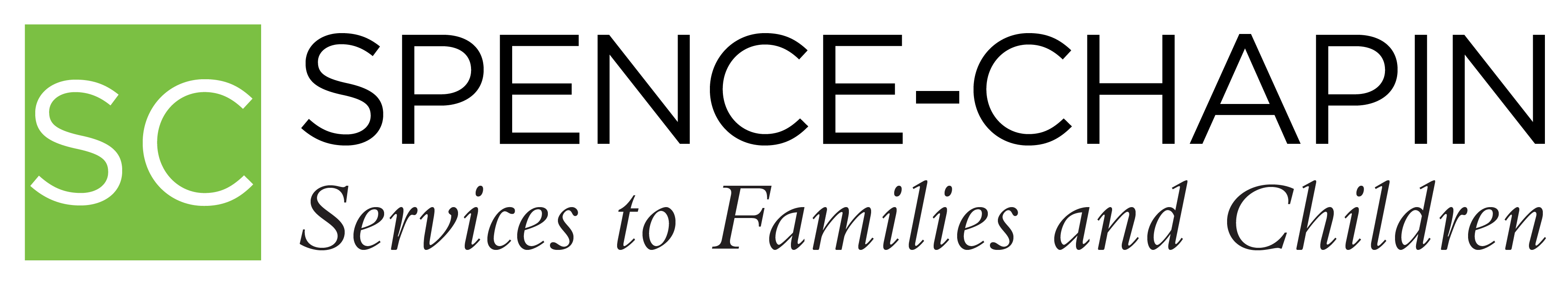 Logo for "SPENCE-CHAPIN SERVICES TO FAMILIES AND CHILDREN"