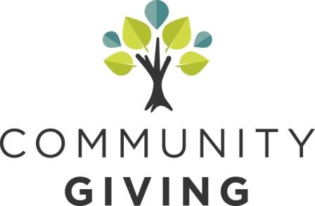 Logo for "COMMUNITYGIVING"