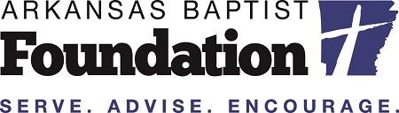 Logo for "ARKANSAS BAPTIST FOUNDATION"