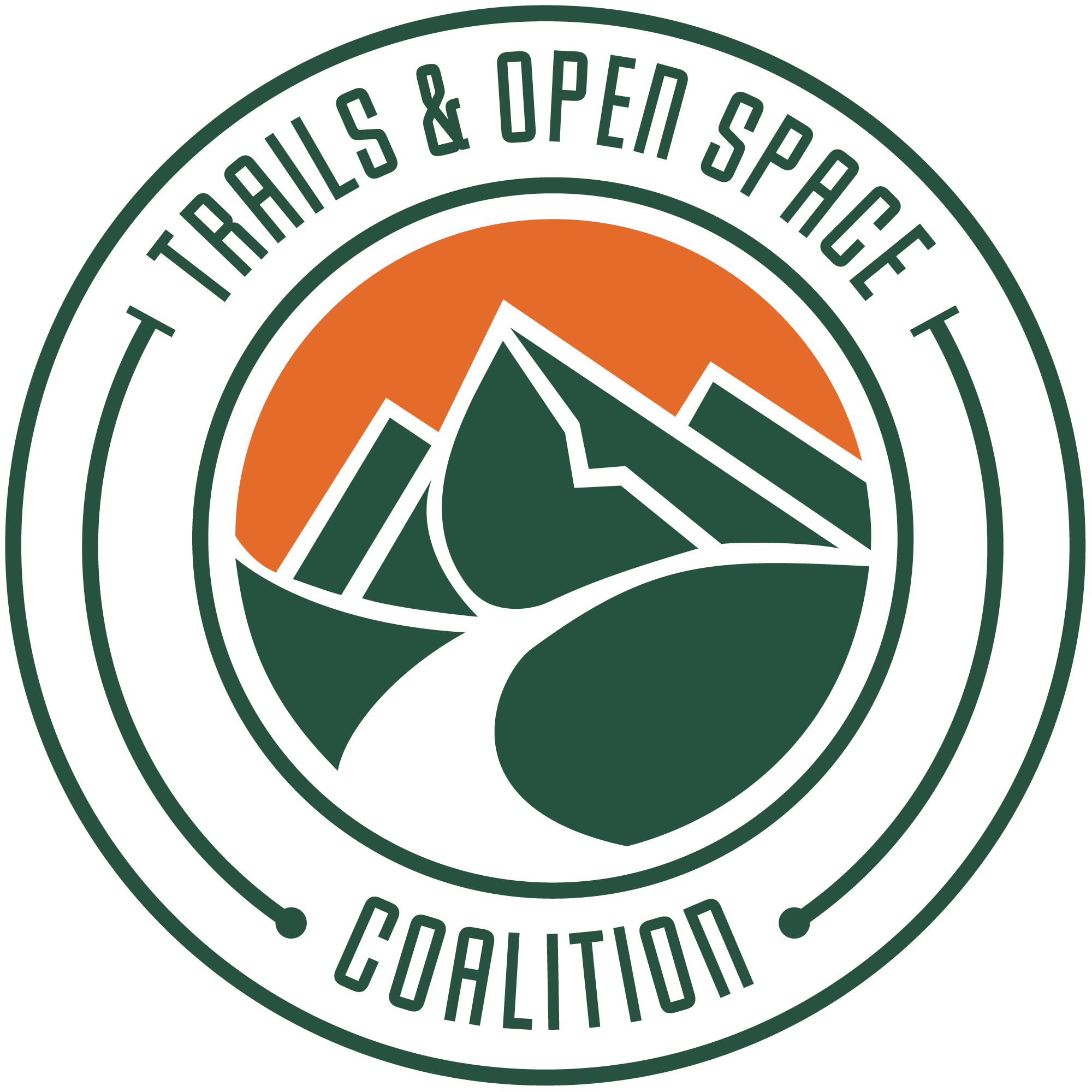 Logo for "Trails and Open Space Coalition"