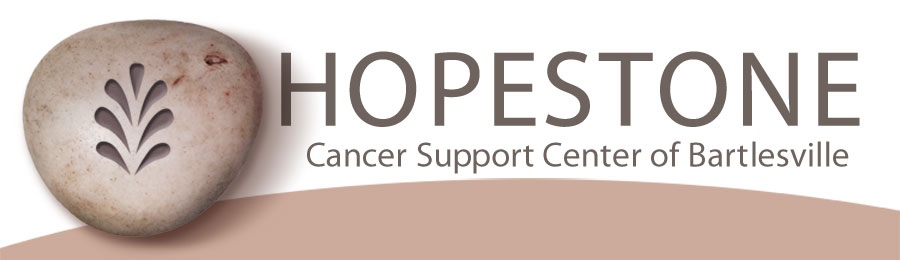 Logo for "HOPESTONE CANCER SUPPORT CENTER"