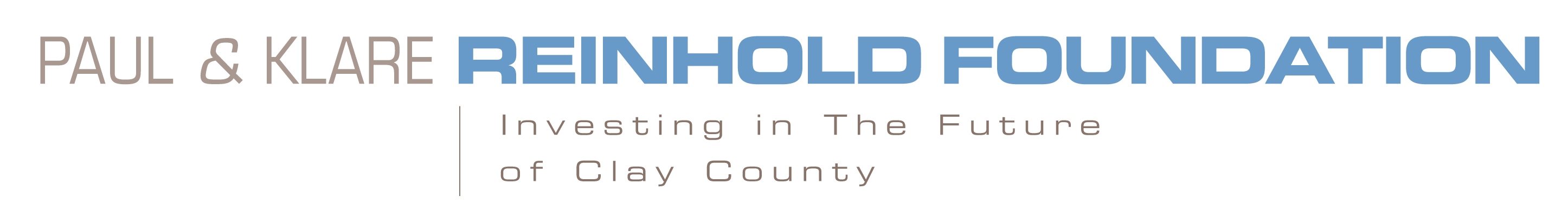 Logo for "THE PAUL E AND KLARE N REINHOLD FOUNDATION INC"