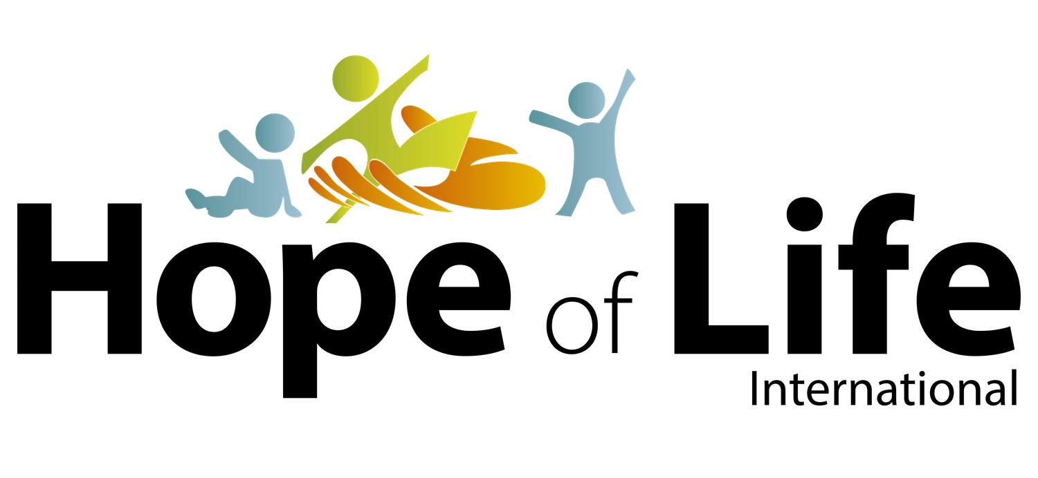 Logo for "HOPE OF LIFE INTERNATIONAL"