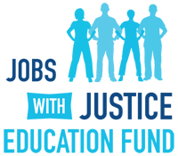 Logo for "Jobs with Justice Education Fund"