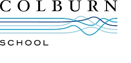 Logo for "THE COLBURN SCHOOL"