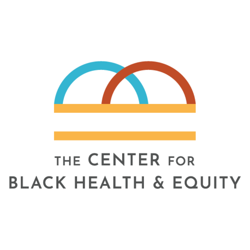 Logo for "The Center for Black Health and Equity"