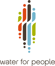Logo for "WATER FOR PEOPLE"