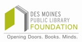 Logo for "DES MOINES PUBLIC LIBRARY FOUNDATION"