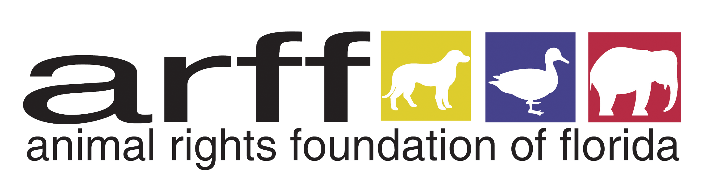 Logo for "ANIMAL RIGHTS FOUNDATION OF FLORIDA"