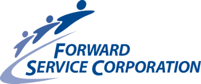 Logo for "FORWARD SERVICE CORPORATION"