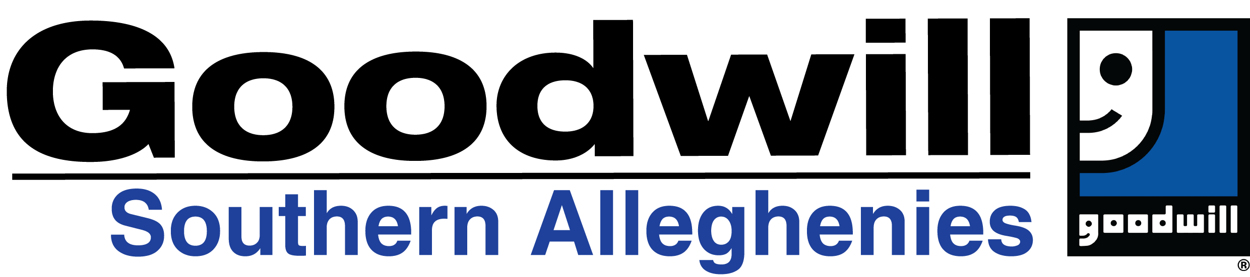 Logo for "GOODWILL OF THE SOUTHERN ALLEGHENIES INC"