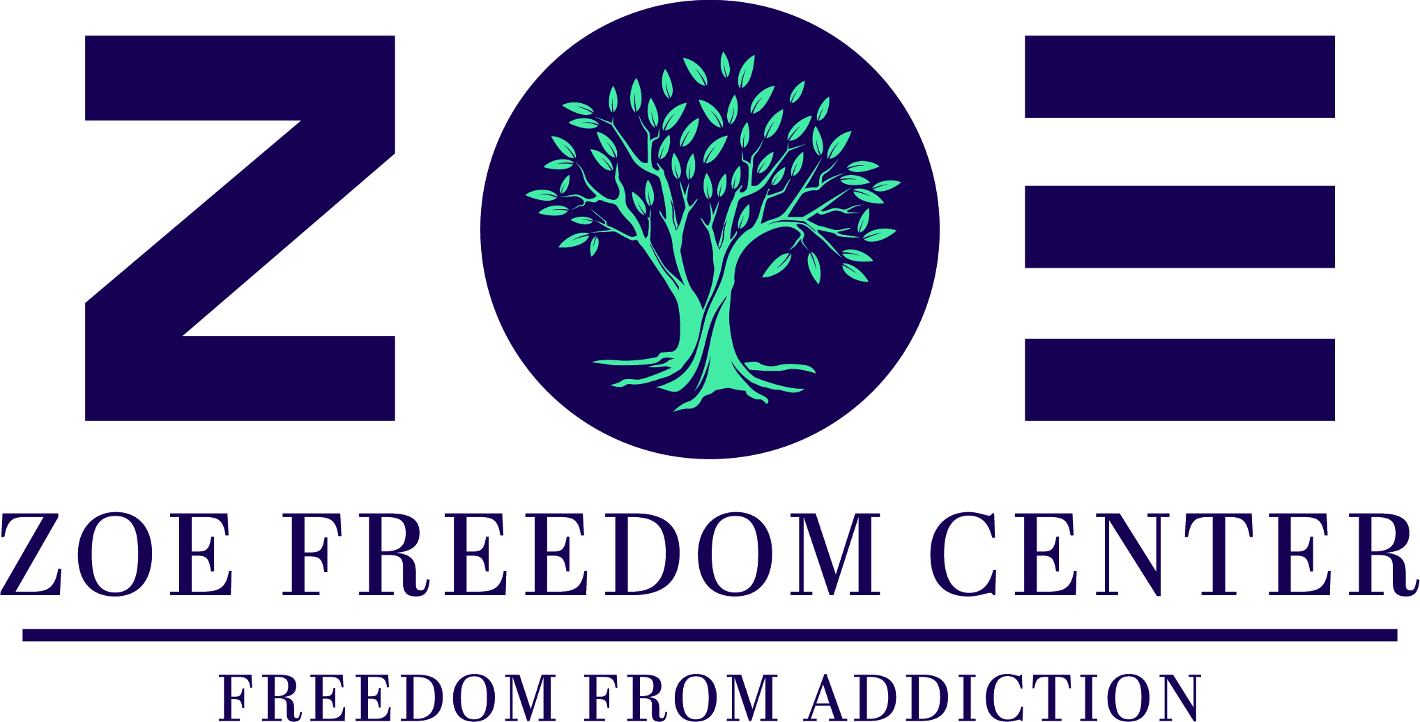 Logo for "Zoe Freedom Center"