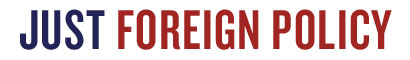 Logo for "JUST FOREIGN POLICY"