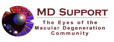 Logo for "MACULAR DEGENERATION SUPPORT INC"