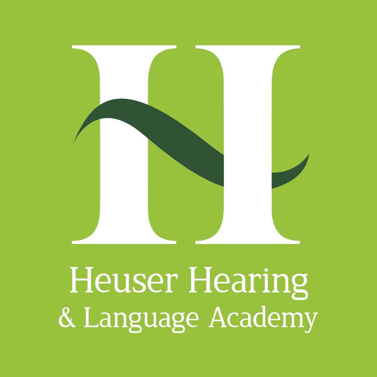 Logo for "HEUSER HEARING & LANGUAGE ACADEMY"