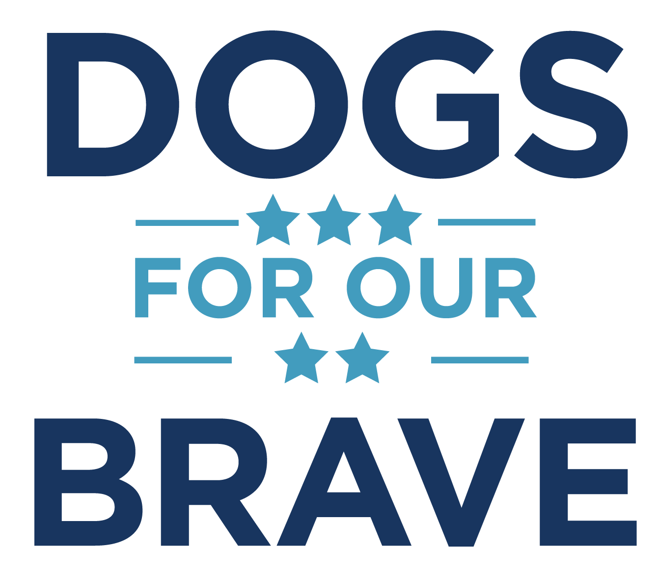Logo for "Dogs For Our Brave Inc"