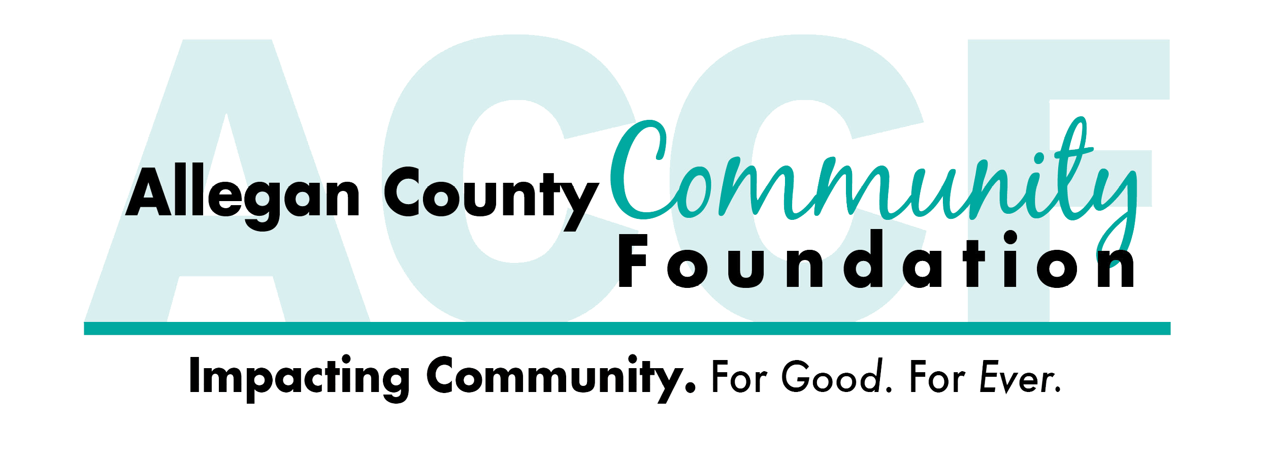 Logo for "THE ALLEGAN COUNTY COMMUNITY FOUNDATION"