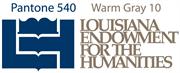 Logo for "LOUISIANA ENDOWMENT FOR THE HUMANITIES"