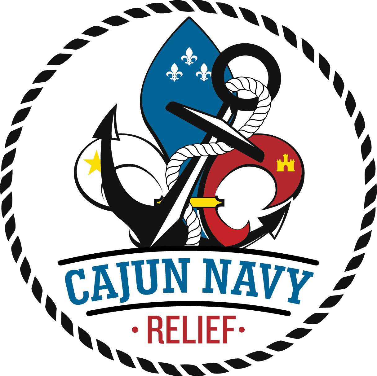 Logo for "THE CAJUN NAVY RELIEF INC"