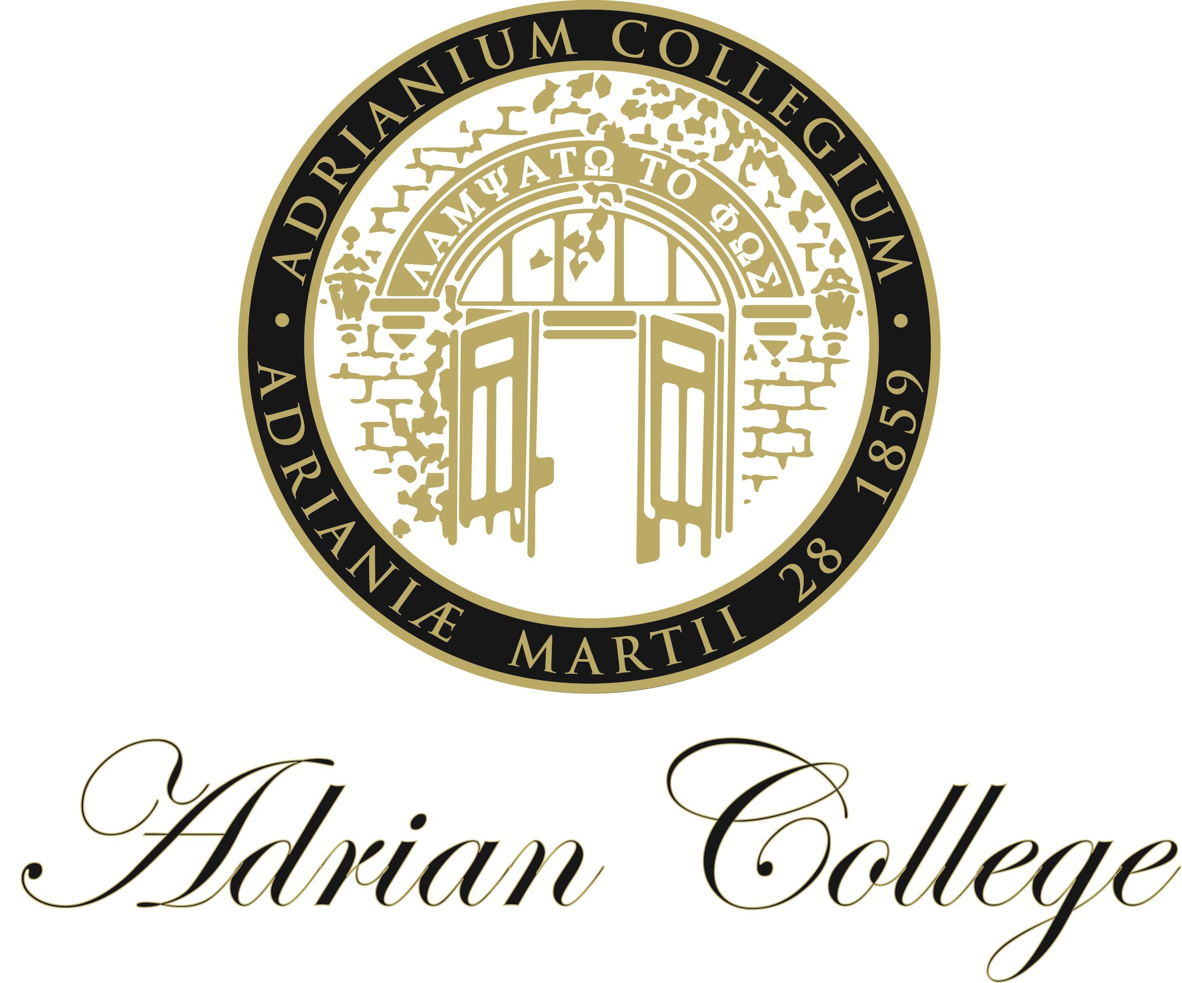 Logo for "ADRIAN COLLEGE"