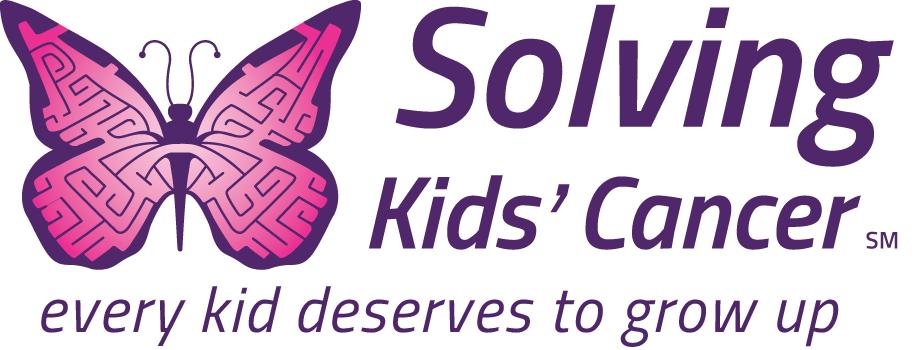 Logo for "SOLVING KIDS' CANCER INC"