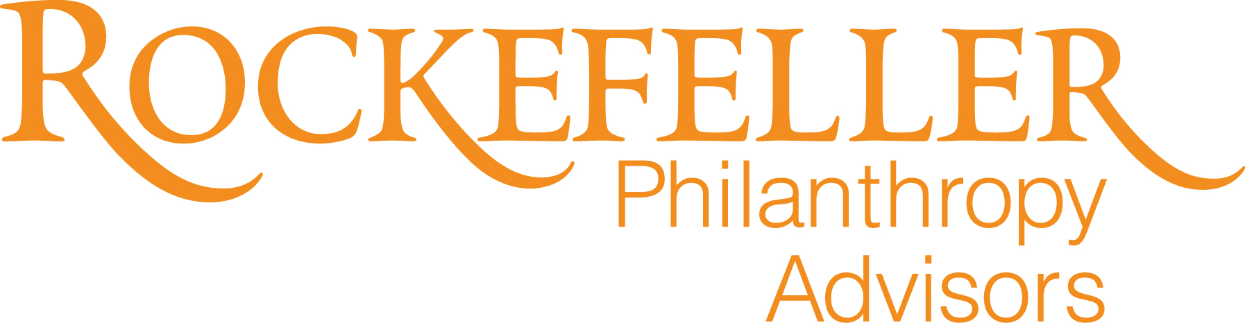 Logo for "Rockefeller Philanthropy Advisors Inc"