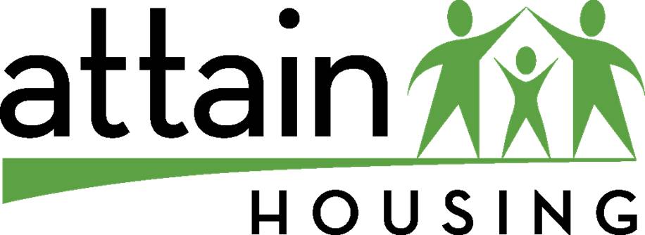 Logo for "ATTAIN HOUSING"