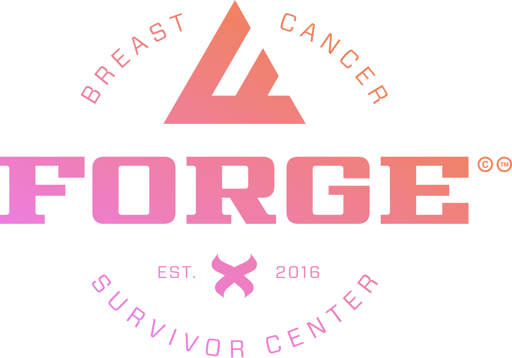 Logo for "FORGE SURVIVORSHIP CENTER"