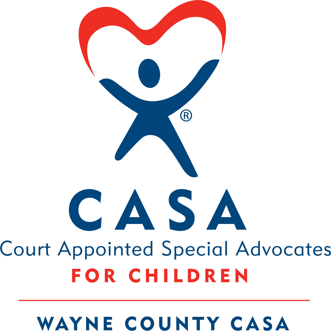 Logo for "WAYNE COUNTY COURT APPOINTED SPECIAL ADVOCATES"