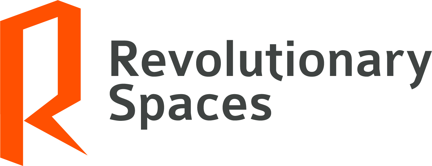 Logo for "REVOLUTIONARY SPACES INC"