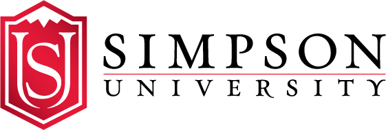Logo for "Simpson University"