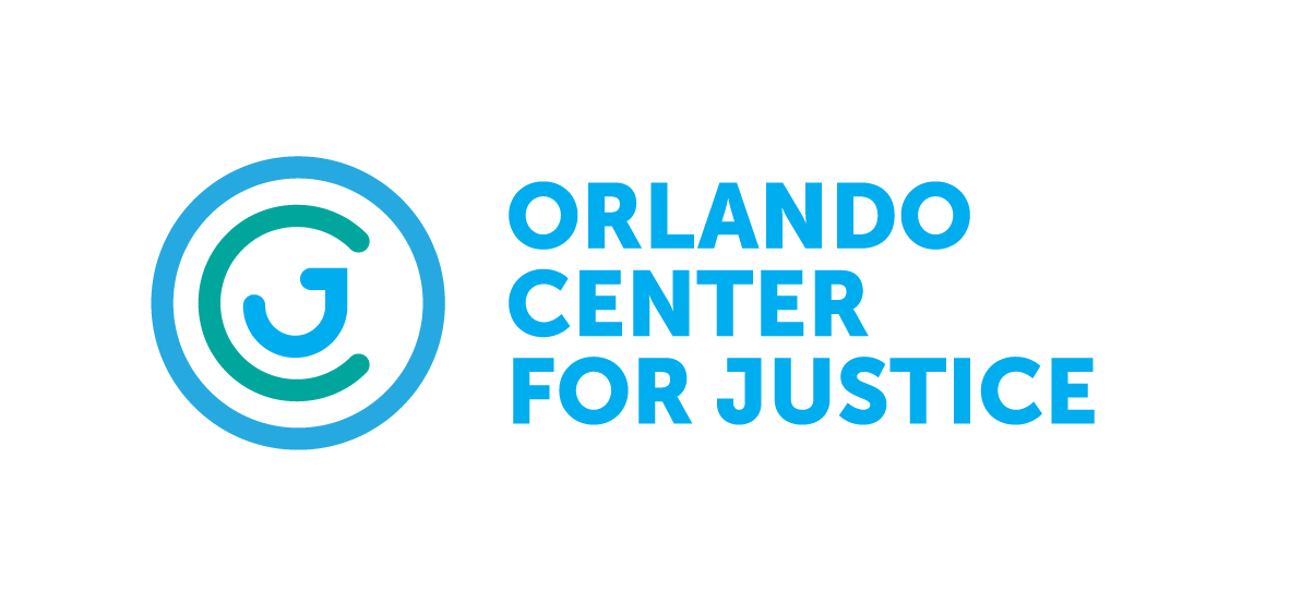 Logo for "ORLANDO CENTER FOR JUSTICE"